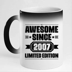 Awesome Since 2007 Limited Edition 11oz Black Color Changing Mug