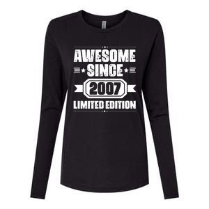 Awesome Since 2007 Limited Edition Womens Cotton Relaxed Long Sleeve T-Shirt