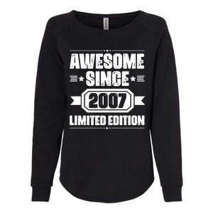 Awesome Since 2007 Limited Edition Womens California Wash Sweatshirt