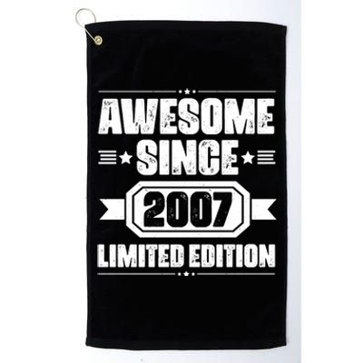 Awesome Since 2007 Limited Edition Platinum Collection Golf Towel