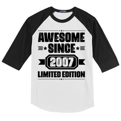 Awesome Since 2007 Limited Edition Kids Colorblock Raglan Jersey