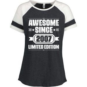 Awesome Since 2007 Limited Edition Enza Ladies Jersey Colorblock Tee