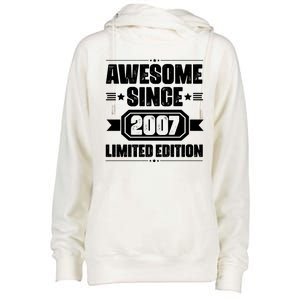 Awesome Since 2007 Limited Edition Womens Funnel Neck Pullover Hood