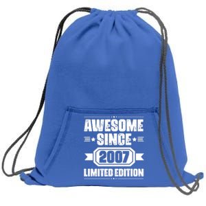 Awesome Since 2007 Limited Edition Sweatshirt Cinch Pack Bag