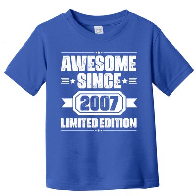 Awesome Since 2007 Limited Edition Toddler T-Shirt