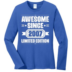 Awesome Since 2007 Limited Edition Ladies Long Sleeve Shirt