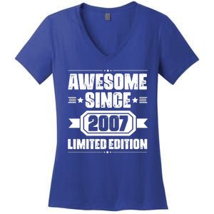 Awesome Since 2007 Limited Edition Women's V-Neck T-Shirt