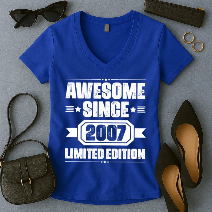 Awesome Since 2007 Limited Edition Women's V-Neck T-Shirt