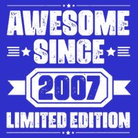 Awesome Since 2007 Limited Edition Women's V-Neck T-Shirt