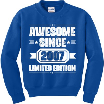 Awesome Since 2007 Limited Edition Kids Sweatshirt