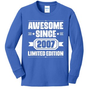 Awesome Since 2007 Limited Edition Kids Long Sleeve Shirt