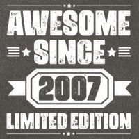 Awesome Since 2007 Limited Edition Cotton Canvas Backpack