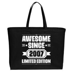 Awesome Since 2007 Limited Edition Cotton Canvas Jumbo Tote