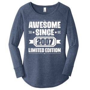 Awesome Since 2007 Limited Edition Women's Perfect Tri Tunic Long Sleeve Shirt