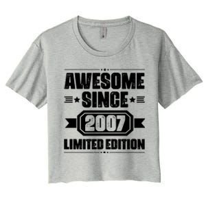 Awesome Since 2007 Limited Edition Women's Crop Top Tee