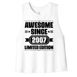 Awesome Since 2007 Limited Edition Women's Racerback Cropped Tank