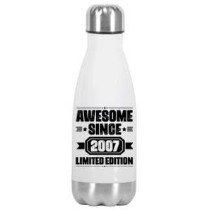 Awesome Since 2007 Limited Edition Stainless Steel Insulated Water Bottle