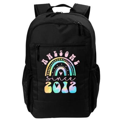 Awesome Since 2012 11 Year Old Rainbow Tie Dye 11th Birthday Daily Commute Backpack