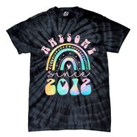 Awesome Since 2012 11 Year Old Rainbow Tie Dye 11th Birthday Tie-Dye T-Shirt