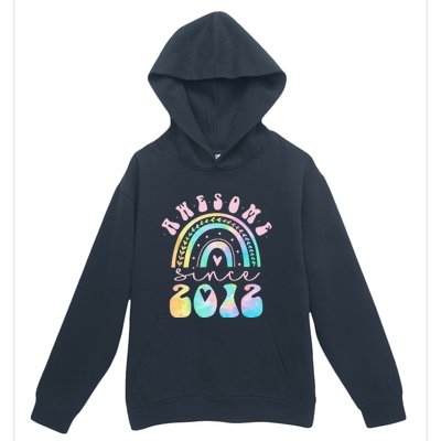 Awesome Since 2012 11 Year Old Rainbow Tie Dye 11th Birthday Urban Pullover Hoodie