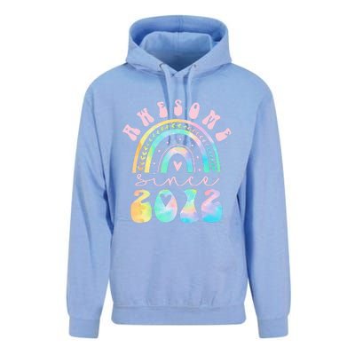 Awesome Since 2012 11 Year Old Rainbow Tie Dye 11th Birthday Unisex Surf Hoodie