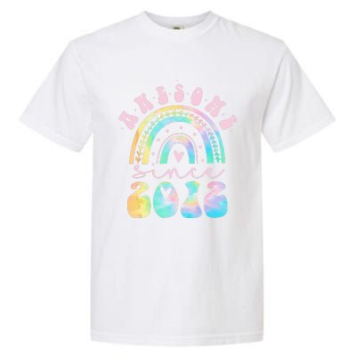 Awesome Since 2012 11 Year Old Rainbow Tie Dye 11th Birthday Garment-Dyed Heavyweight T-Shirt