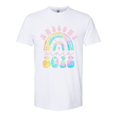 Awesome Since 2012 11 Year Old Rainbow Tie Dye 11th Birthday Softstyle CVC T-Shirt