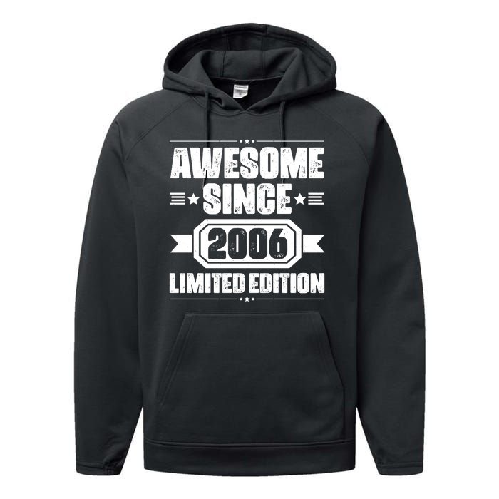 Awesome Since 2006 Limited Edition Birthday Performance Fleece Hoodie