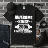 Awesome Since 2006 Limited Edition Birthday Tall T-Shirt