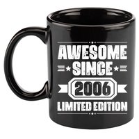 Awesome Since 2006 Limited Edition Birthday 11oz C Handle Ceramic Mug