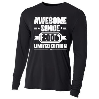 Awesome Since 2006 Limited Edition Birthday Cooling Performance Long Sleeve Crew