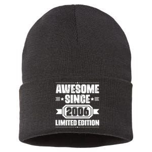 Awesome Since 2006 Limited Edition Birthday Sustainable Knit Beanie