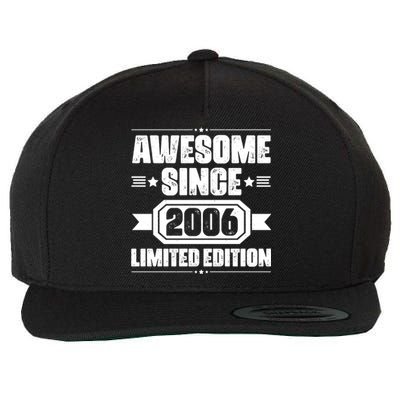 Awesome Since 2006 Limited Edition Birthday Wool Snapback Cap