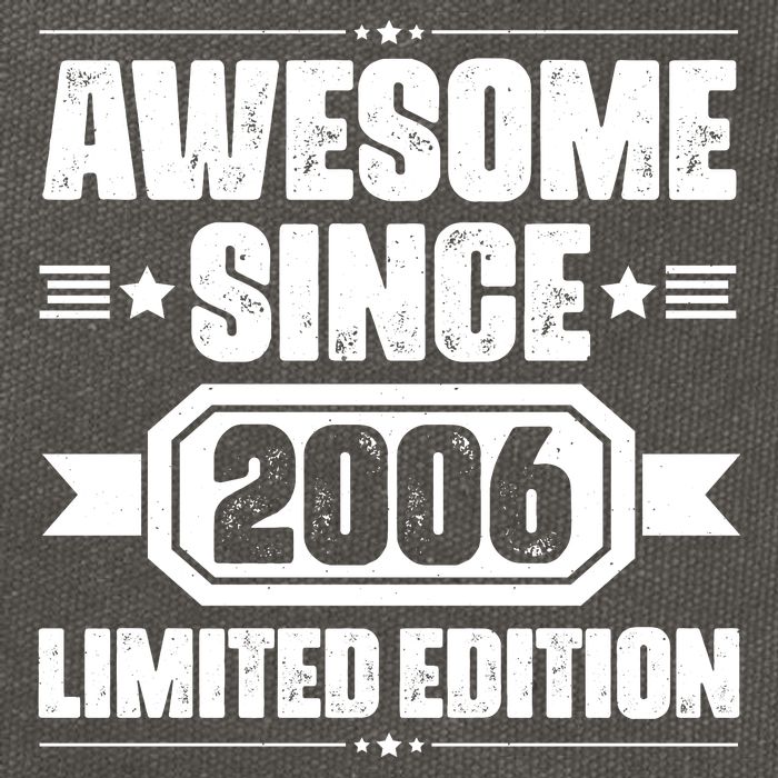 Awesome Since 2006 Limited Edition Birthday Cotton Canvas Backpack