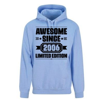 Awesome Since 2006 Limited Edition Birthday Unisex Surf Hoodie