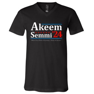 Akeem Semmi 2024 When You Think Of Garbage V-Neck T-Shirt