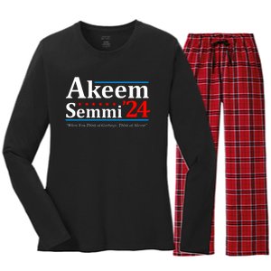 Akeem Semmi 2024 When You Think Of Garbage Women's Long Sleeve Flannel Pajama Set 