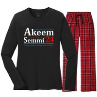 Akeem Semmi 2024 When You Think Of Garbage Women's Long Sleeve Flannel Pajama Set 