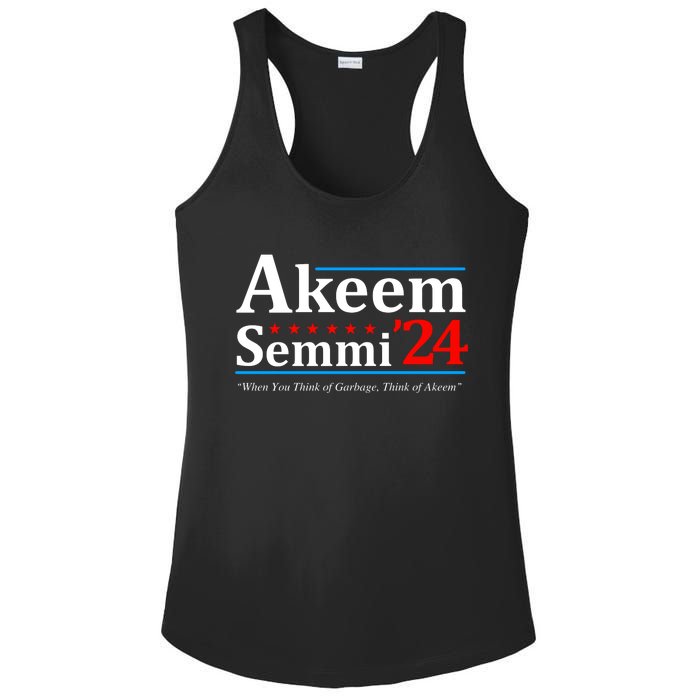 Akeem Semmi 2024 When You Think Of Garbage Ladies PosiCharge Competitor Racerback Tank