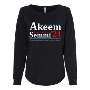 Akeem Semmi 2024 When You Think Of Garbage Womens California Wash Sweatshirt