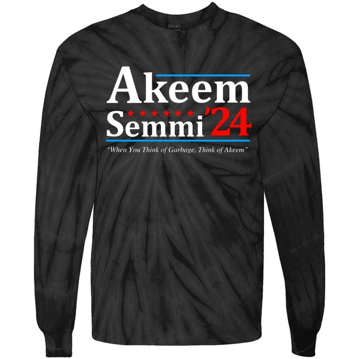 Akeem Semmi 2024 When You Think Of Garbage Tie-Dye Long Sleeve Shirt