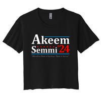 Akeem Semmi 2024 When You Think Of Garbage Women's Crop Top Tee