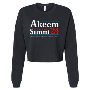 Akeem Semmi 2024 When You Think Of Garbage Cropped Pullover Crew