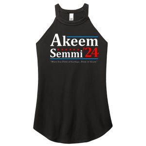 Akeem Semmi 2024 When You Think Of Garbage Women's Perfect Tri Rocker Tank