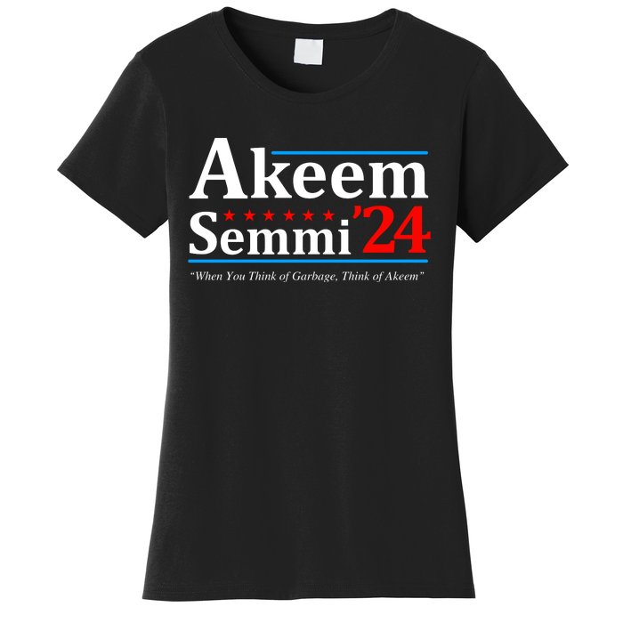 Akeem Semmi 2024 When You Think Of Garbage Women's T-Shirt