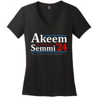 Akeem Semmi 2024 When You Think Of Garbage Women's V-Neck T-Shirt