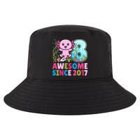 Awesome Since 2017 Cute Axolotl  8th Birthday Party  Cool Comfort Performance Bucket Hat