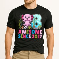 Awesome Since 2017 Cute Axolotl  8th Birthday Party  Cooling Performance Crew T-Shirt
