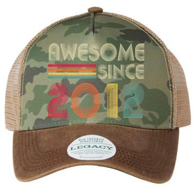 Awesome Since 2012 10th Birthday Retro Legacy Tie Dye Trucker Hat