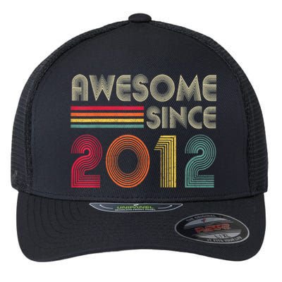 Awesome Since 2012 10th Birthday Retro Flexfit Unipanel Trucker Cap